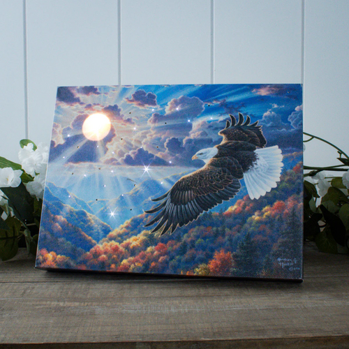 FREEDOM - 8X6 LIGHTED CANVAS - A2429 FREEDOM - 8X6 LIGHTED CANVAS - A2429