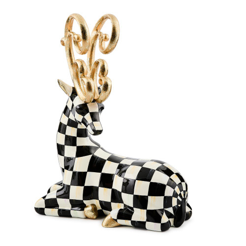 COURTLY NOEL RESTING DEER - 35509-1275 COURTLY NOEL RESTING DEER - 35509-1275