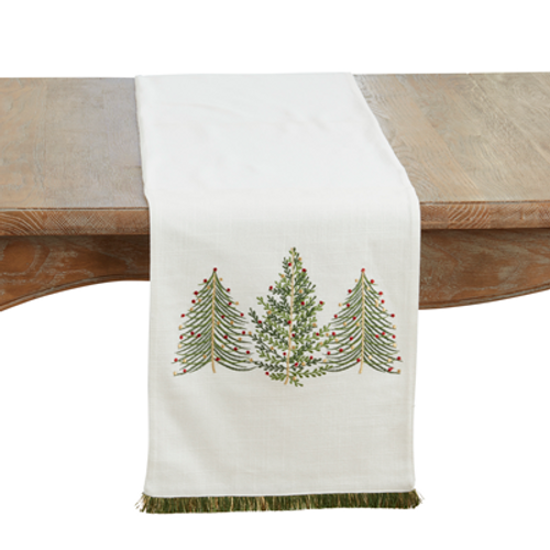 13"x72" IVORY CHRISTMAS TREE RUNNER - 8150.I1372B 13"x72" IVORY CHRISTMAS TREE RUNNER - 8150.I1372B