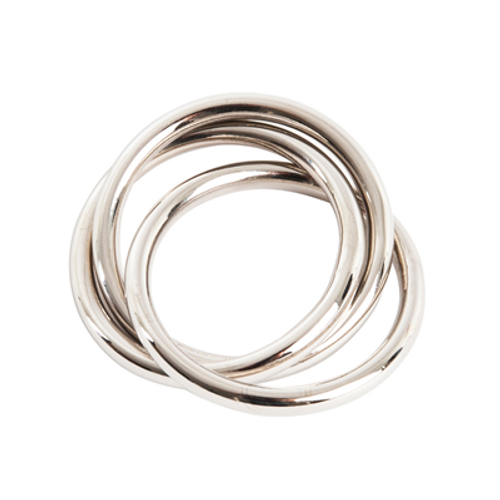 SET OF 4 THREE RING NAPKIN RING - NR543.S
