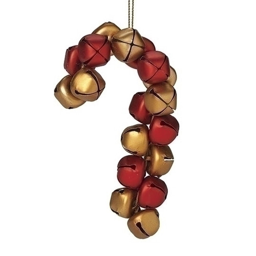 5" JINGLEBELL CANDY CANE ORNAMENT - 138080 5" JINGLEBELL CANDY CANE ORNAMENT - 138080