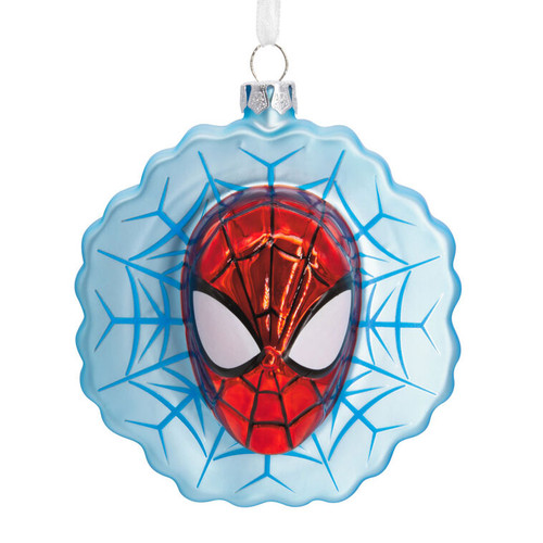 SPIDERMAN BLOWN GLASS ORNAMENT - 3HCM3703