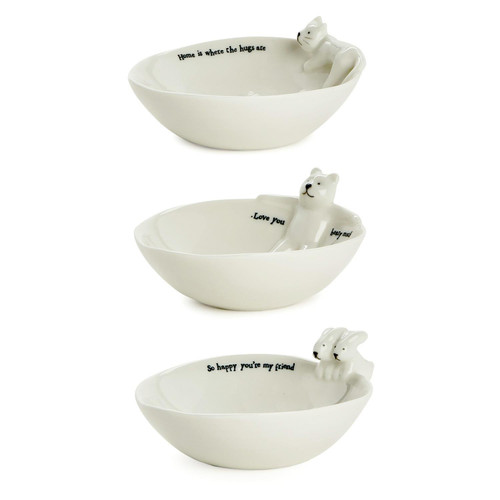 ANIMAL RESTING IN TRINKET TRAY - E6082-ASST