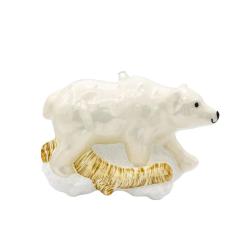 ARCTIC STROLL POLAR BEAR ORNAMENT - 93867
