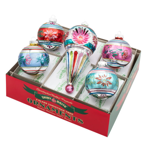 CHRISTMAS CONFETTI 5 COUNT 3.25” - DECORATED ROUNDS  7” SHAPE - 4028300