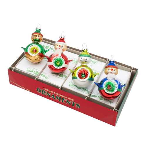 HOLIDAY SPLENDOR 4 COUNT 3.25" - REFLECTOR FIGURES - 4028319