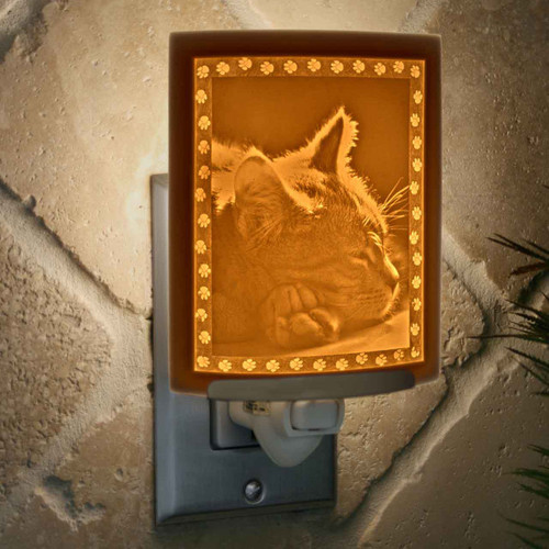 CURVED KITTEN DREAMS NIGHT LIGHT - NR225