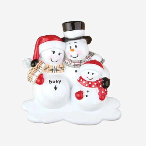 WE'RE EXPECTING SNOWMAN FAMILY - OR807-1