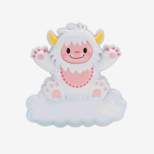 BABY'S FIRST CHRISTMAS PINK BABY YETI ORNAMENT - OR2489-P