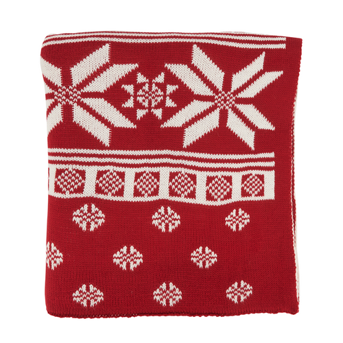 60"x80" KNITTED CHRISTMAS THROW - TH028.R6080