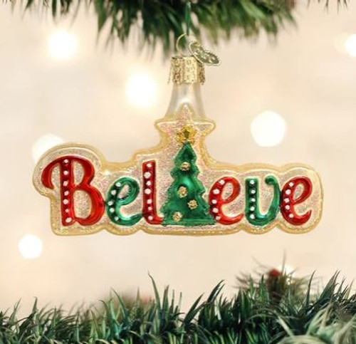 BELIEVE ORNAMENT - 36180