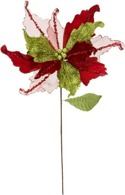 JINGLEBELL POINSETTIA PICK