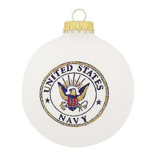 UNITED STATES NAVY GLASS ORNAMENT - 150