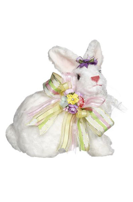 Sitting White Rabbit by Mark Roberts
