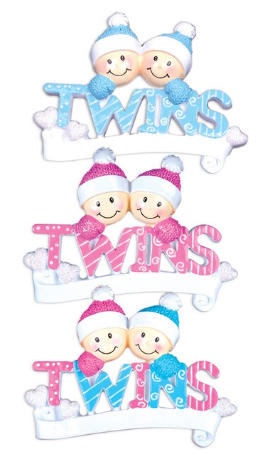 TWIN BABIES ORNAMENT - OR1166-A TWIN BABIES ORNAMENT - OR1166-A