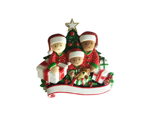 MIXED FAMILY OF 3 OPEN PRESENTS ORNAMENT - MR1523-3
