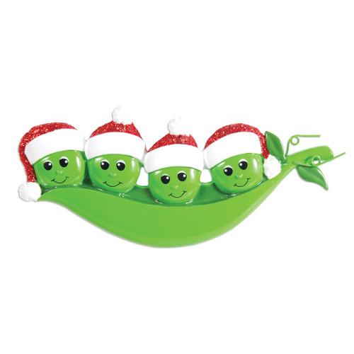 4 PEAS IN POD FAMILY ORNAMENT - OR1432-4