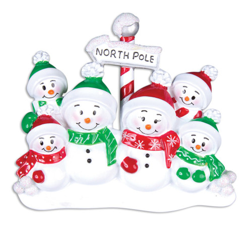 6 SNOWMAN FAMILY - OR967-6