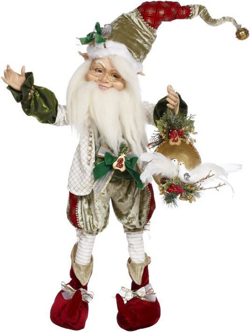 North Pole 2 Turtle Doves Elf Large by Mark Roberts