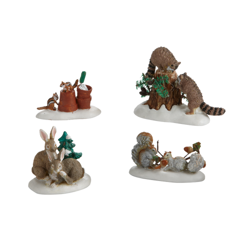 VILLAGE - FRIENDLY NEIGHBORS - SET OF 4  - 4020251