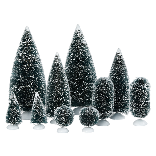 VILLAGE - BAG-O-FROSTED TOPIARIES, SMALL - 56.52996