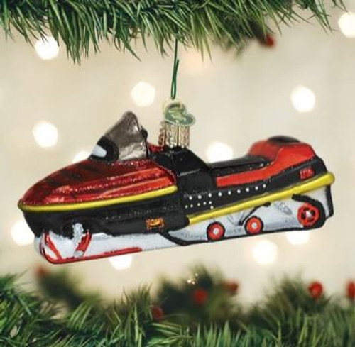 SNOWMOBILE ORNAMENT - 46074