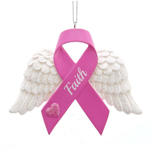 PINK RIBBON WING ORN - SM2201