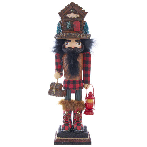LODGE NUTCRACKER WITH CABIN HAT - HA0563