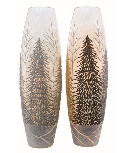 GLITTERING TREES SUPER VASE