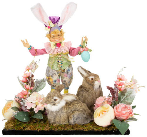 SPRING ELFIN W/RABBITS ARRANGEMENTS, LG - AI-14358 - 25EASTER2025