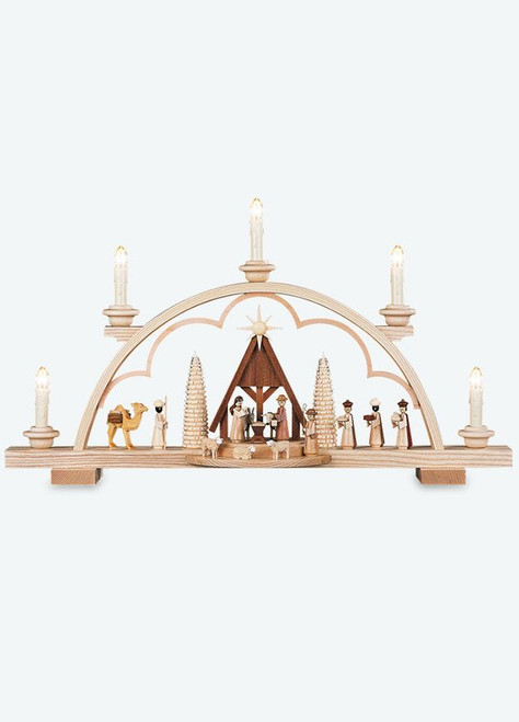 Candle Arch Nativity Scene with Manger by Mueller Candle Arch Nativity Scene with Manger by Mueller