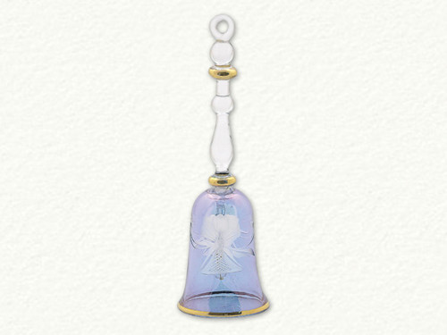 CLEAR ETCHED BELL ORN - O-669 CLEAR ETCHED BELL ORN - O-669