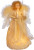 LIT ANGEL W/FABRIC HAIR TREETOP - UL2186