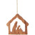 2" STABLE WITH NATIVITY ORNAMENT - A-05