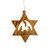 STAR OF DAVID SOLID WITH NATIVITY ORNAMENT - B-12