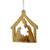STABLE WITH NATIVITY LARGE ORNAMENT - N-01