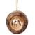 ROUND CARVED BARK WITH HOLY FAMILY - C-27