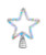 SILVER TINSEL STAR TREETOP WITH RGB LED - AD1022RGB SILVER TINSEL STAR TREETOP WITH RGB LED - AD1022RGB