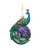GLASS PEACOCK ORN - NB1345