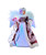 FIBEROPTIC LED SILVER AND BURGANDY ANGEL TREETOP - AD2003