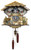 beer drinker with twirling dancers cuckoo clock