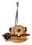 WOODEN BEAVER ORNAMENT - ORN1081