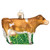 BROWN DAIRY COW ORNAMENT - 12658