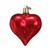 LARGE SHINY RED HEART ORNAMENT - 30012