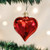 LARGE SHINY RED HEART ORNAMENT - 30012