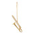 GOLD TROMBONE ORNAMENT - OGTB10