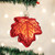 RED MAPLE LEAF ORNAMENT - 48045 RED MAPLE LEAF ORNAMENT - 48045