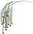 HANGING TINSEL BALL SPRAY 40" - 04-21582