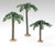 9.5" SINGLE PALM TREES SET OF 3 - 56572