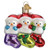 SNOW FAMILY OF 3 ORNAMENT - 24217